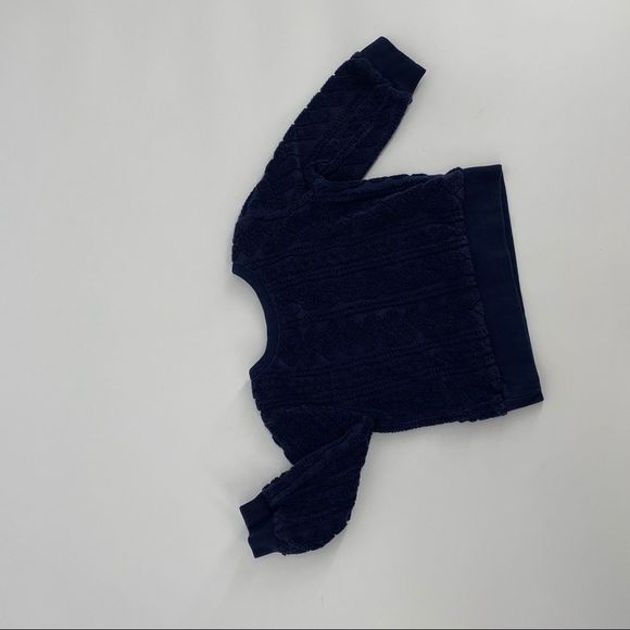 🐱Baby GAP Navy Texture Chenillle 18-24M {U} - Picture 4 of 4